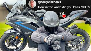 Your Comments VS My First Ever Motorcycle Ride