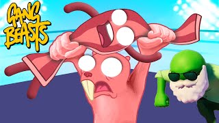 GANG BEASTS Tournament! (DERPY BACON Plays w/ Neil & Gets Eaten by GIANT Octopus!) 🐙