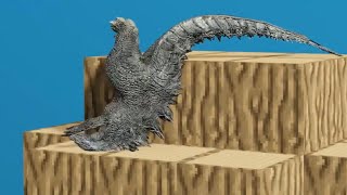 Minecraft - godzilla Soft body Test 3d screenshot 1