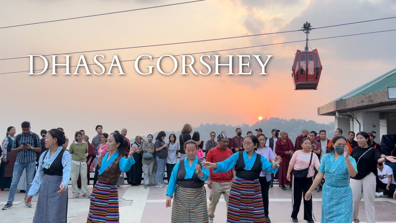 Dharamshala gorshey 2024 | Tibetan circle dance | lhakar gorshey