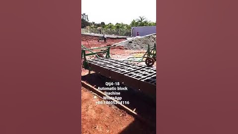 Qtj4-18 fully automatic hollow block making machine feedback from #uganda #congo