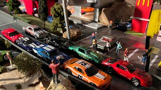 Hot wheels, diecast cars racing( Chevy vs Dodge) 2 for 1 special. Roy is racing.. episode 3