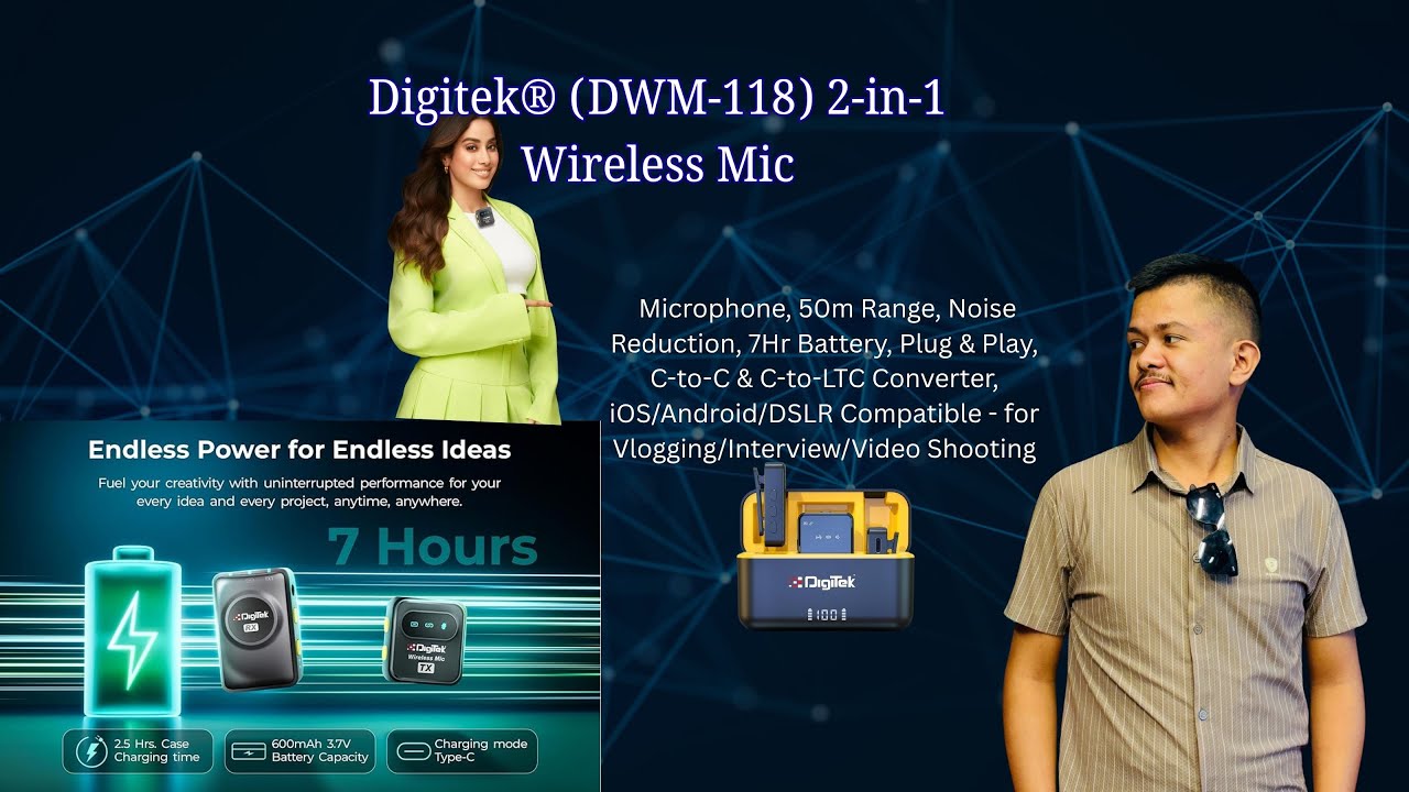 Unboxing & First Look: Digitek DWM-118 Wireless Microphone 🎤 | Best Budget Mic for Creators