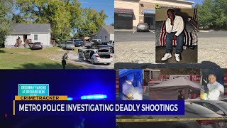 Metro police investigating several shootings