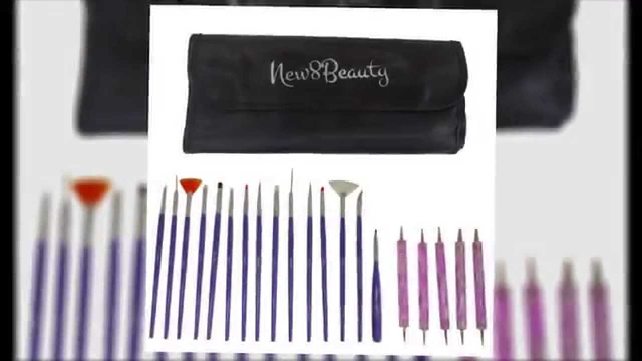 Nail Art Brush Set with Dotting Tools - wide 5