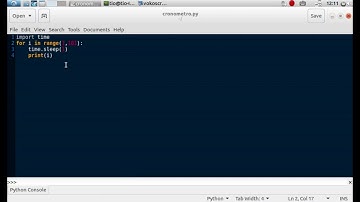 Como hacer un cronometro con Python