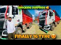 Shocking  surprise  finally 16 tyre truck lay liya 