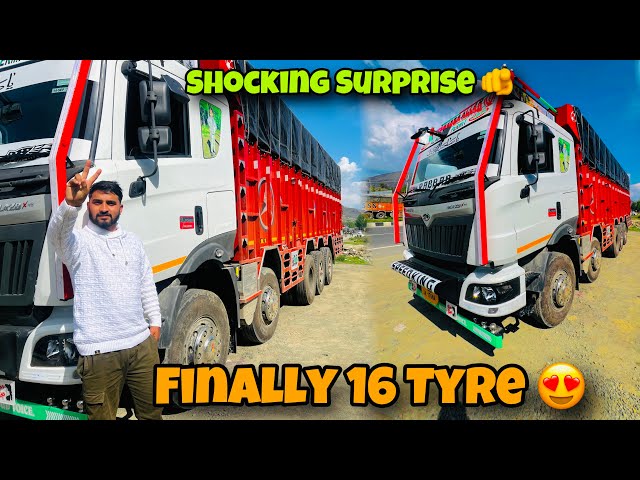 Shocking 😮 Surprise || Finally 16 Tyre Truck Lay Liya 😍 class=