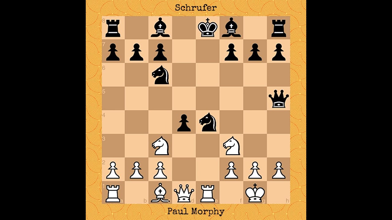Paul Morphy's Brilliant Game | Morphy vs Schrufer (1859) 