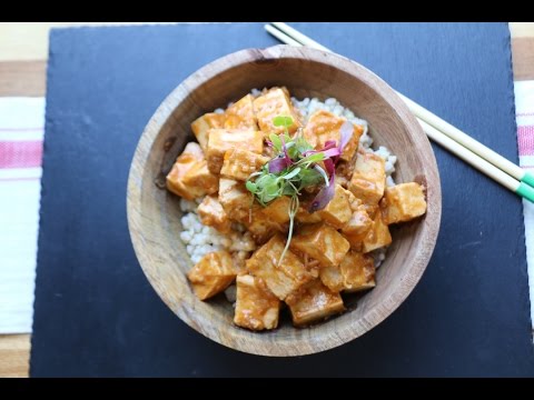 Tofu with peanut sauce | The Buddhist Chef