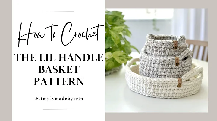 How to Crochet The Little Handle Basket Crochet Pattern | Free Crochet Pattern & Tutorial