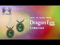 Left-handed ★ How to make these Dragon Egg earrings | Seed Beads jewellery tutorial