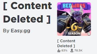 Content Deleted | Roblox Bedwars