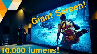 Huge Home Theater Screen