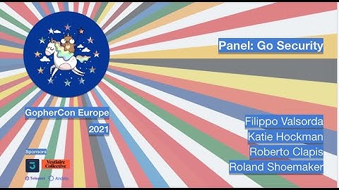 GopherCon Europe 2021: Panel - Go Security