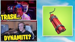 TOP Streamers NINJA and TFUE Reacts TO *NEW* 'Dynamite' (Fortnite FUNNY & Daily Moments)