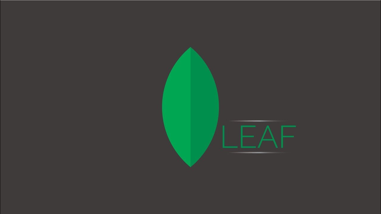 Adobe illustrator CC - Logo Design || How to Design a Leaf Logo in Illustrator Tutorial