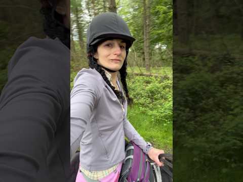 Horse riding Kitty through beautiful Cannock chase