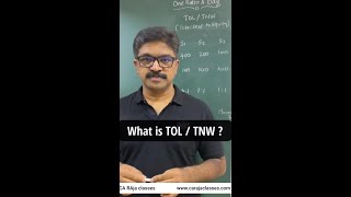 What is TOL / TNW ? | www.carajaclasses.com | #shorts