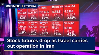 Stock futures drop as Israel carries out operation in Iran