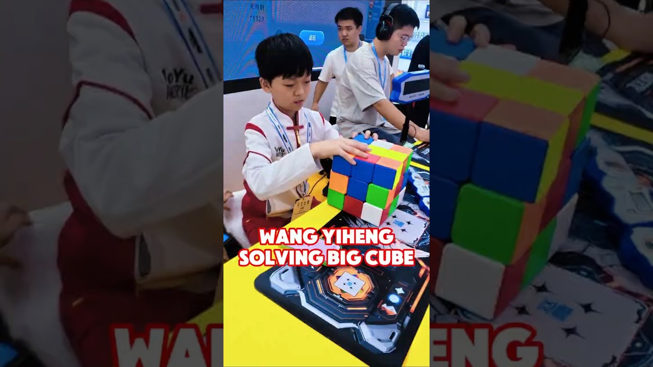 How long for World Champion to solve the BIG cube?