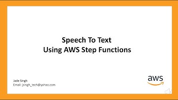 AWS Demo: Speech to Text Using AWS Step Functions