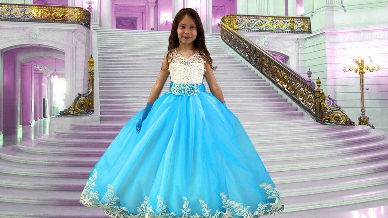 fricción visitar Negligencia Alisa y abuela hacen vestidos nuevos para fiesta de princesas - YouTube