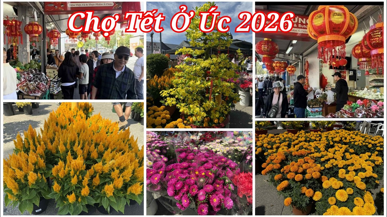 Nhộn nhịp chợ Tết Ở Úc 2026 - Chợ Tết Ở Melbourne