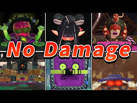Splatoon 2 - All Bosses (No Damage) 【Japanese】 - YouTube