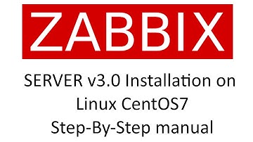 ZABBIX Server v3.0 installation on CentOS7 Step-By-Step manual