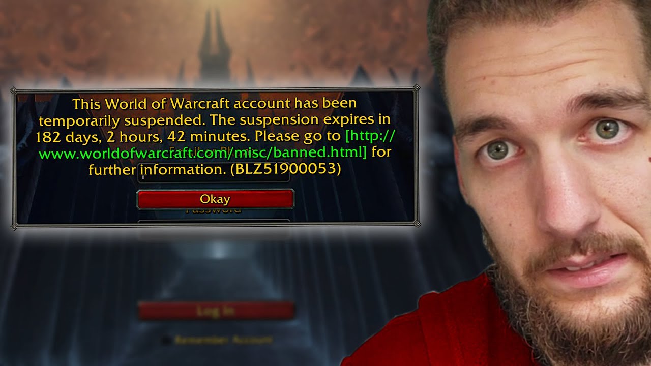 I Got Banned From World of Warcraft YouTube