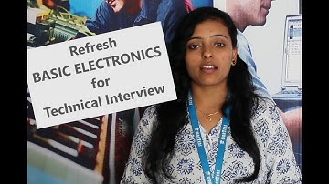 Basic Electronics introduction for technical interviews