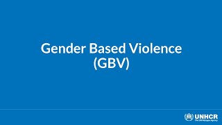 Gender-Based Violence (GBV) Webinar (English)
