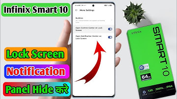 infinix smart 10 lock screen notification bar hide kaise kare | infinix smart 10 notification off 