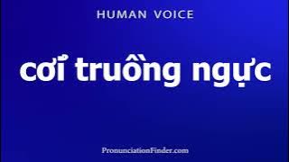 How To Pronounce coi truong nguc