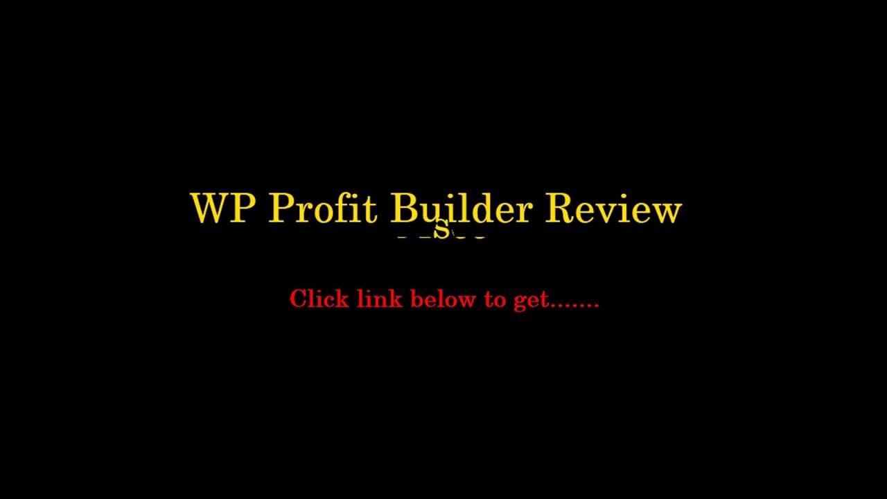 How to WP Profit Builder Work to Create a Website in 60s