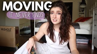 MOVING VLOG Pt. 3!! Making Furniture as a Single Person, AND IT SHOWS! (+ Some GREAT Amazon Finds!)