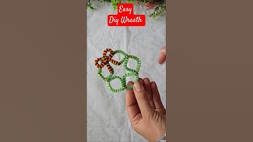 DIY Christmas Wreath in 30 Seconds! 🎄✨ #Shorts #christmas #diy