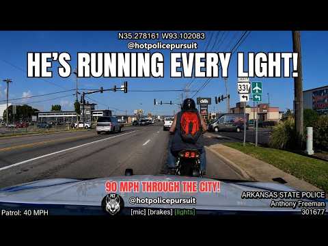 90 MPH Motorcycle Chase Through Russellville Turns Into a Wild Arkansas State Police Pursuit
