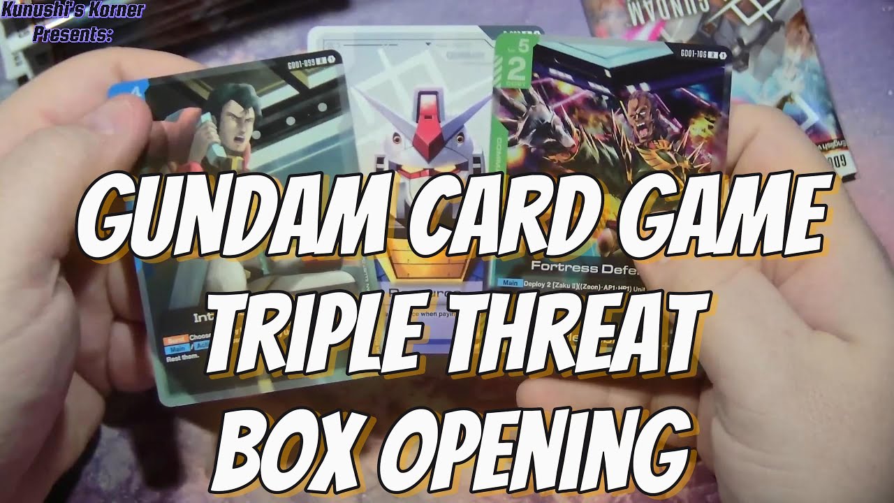 Let's Rip Three Gundam Card Game Newtype Rising Boxes! - YouTube