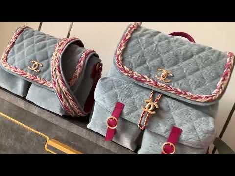 OHANEL Chanel Salzburg Backpack Dark Denim Blue Chaneloutletsale Com