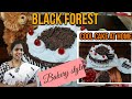 Black forest cake  cool cake  cake without oven in telugu  chocolate cake 