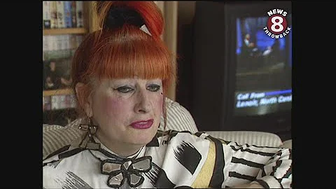 Fashion designer Zandra Rhodes reacts to the death...