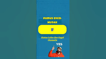 Auto Lulus/Gagal dengan 1 Rumus IF! #shorts #spreadsheet