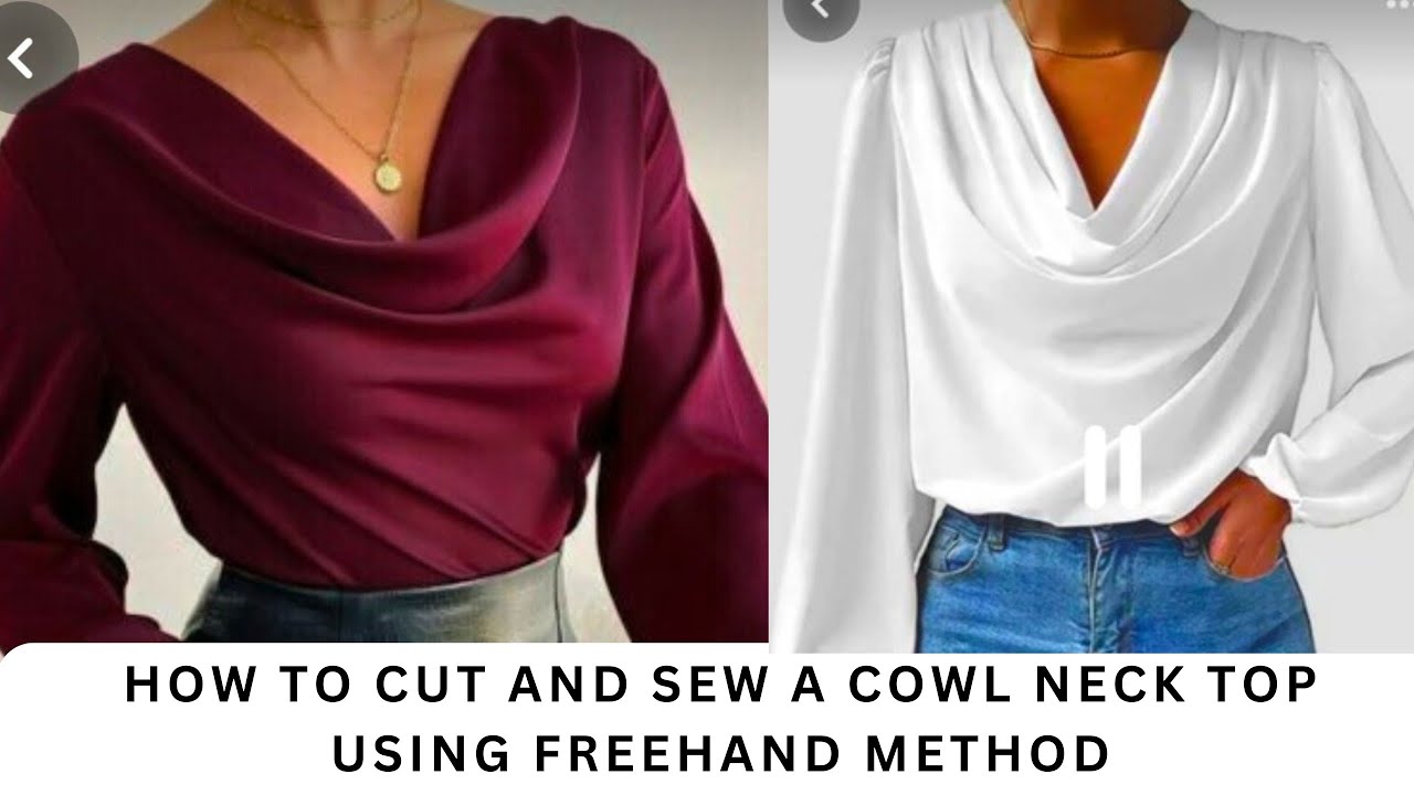 КАК КРОЙТЕ И СШИВАЙТЕ БЛУЗКУ С ВОРОТНИКОМ-ХОМУТОМ ОТ РУКИ |БЕЗ ВЫКРОЙКИ| |САМЫЙ ПРОСТОЙ СПОСОБ| -...