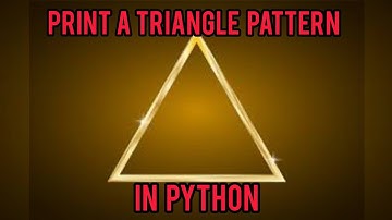 Print A Triangle Pattern In Python #Python #shorts