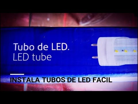 COMO INSTALAR UNA LAMPARA LED (TUBO LED 18 W)