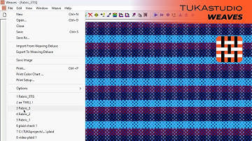 Open File | TUKAstudio Video Help | Fabric Design Software | Weaves