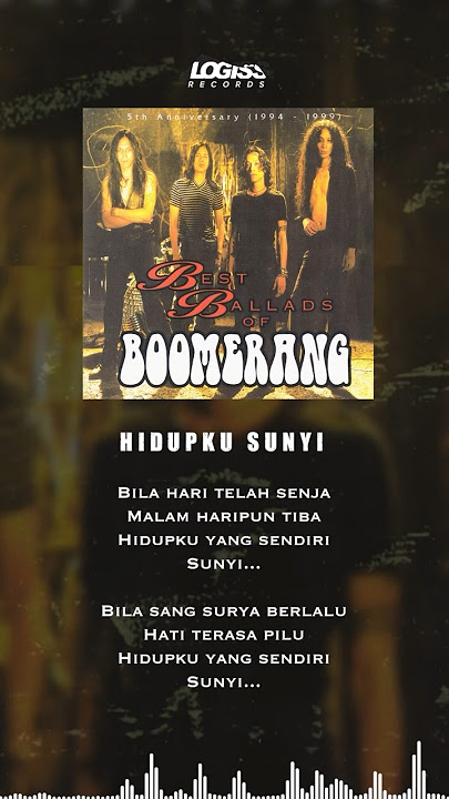 Boomerang - Hidupku Sunyi (Official Audio)