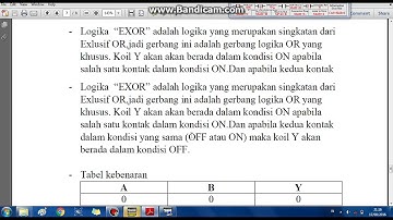 Gerbang Logika Dengan Ledder Diagram Pada Cx Programmer | EDISI Video lama, Kuliah di ELIN - PENS